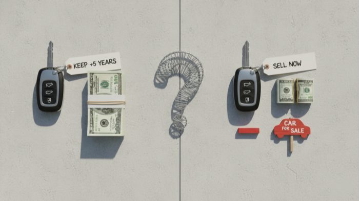 Would you accept a clean repair and keep the car, or cash out and sell, on a 4-year-old SUV with apron and rail work?