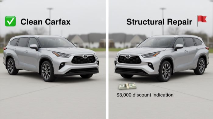 How are members documenting diminished value when there's structural repair but the car looks cosmetically perfect?