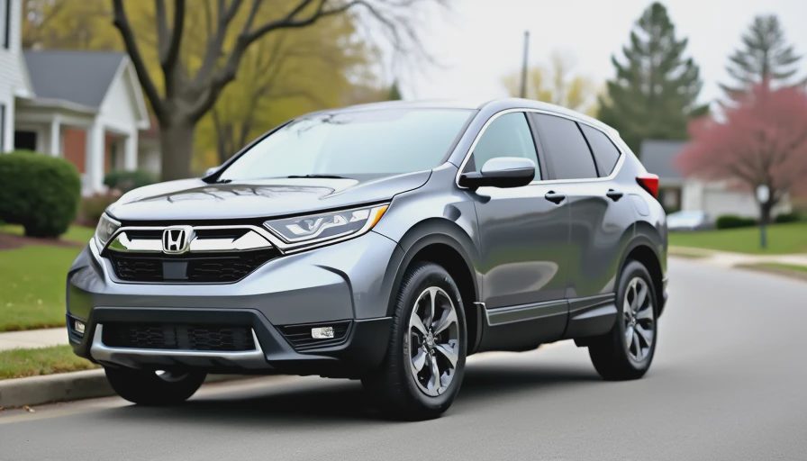 Honda CR-V driver side unhit even gaps straight pillars reference image for comparison