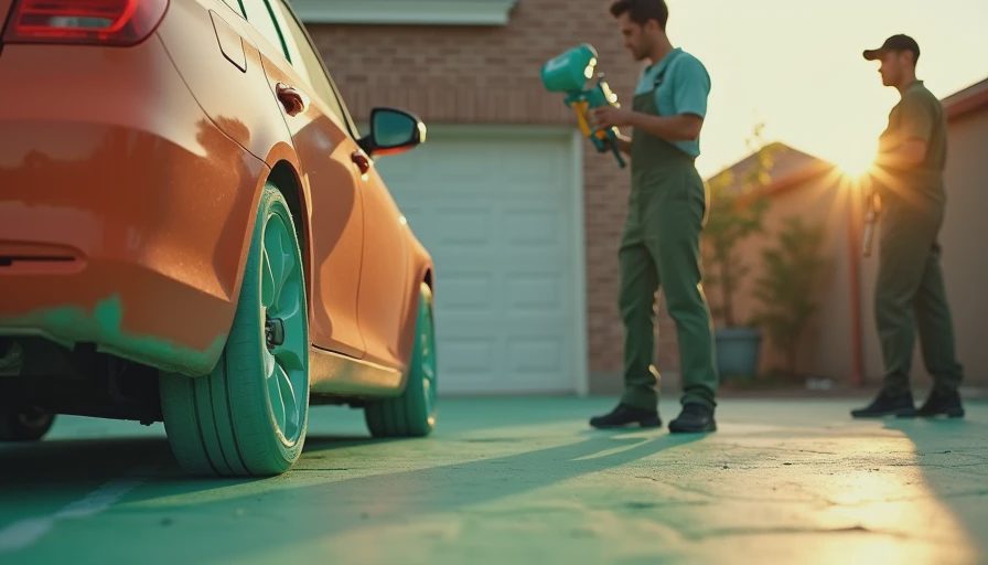 Visual context for how to prep a car for paint