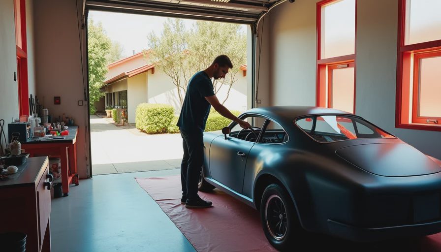 Visual context for how to prep a vehicle for paint